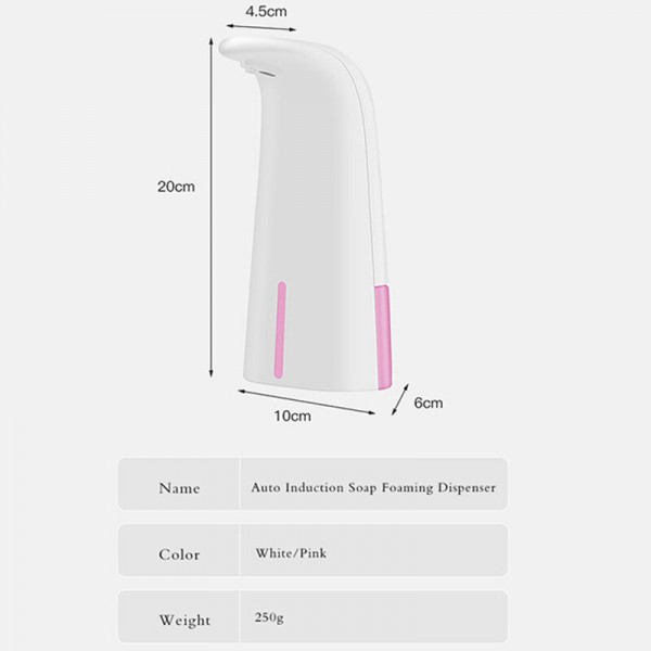 X3 Auto PIR Induction Liquid Soap Foaming Dispenser 250ml Toushless Infrared Sensor Hand Washer Family Sterilization