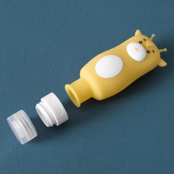 Home Bathroom Silicone Cute Animal Shape Portable Travel Shower Lotion Storage Bottles - 70ml
