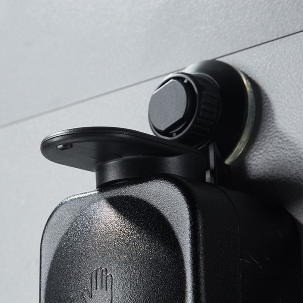  Wall-mounted Soap Dispenser Liquid Shampoo Lotion Hand-pushed Dispenser Bathroom Hand Washer - White