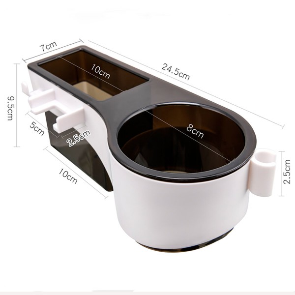 Hair Dryer Stand Holder Rack Shelf Wall Mounted Sticker Bath Storage - Blue