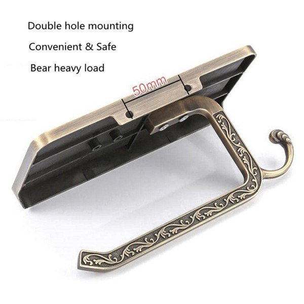 Roll Stand Wall Mounted 4 Colors Vintage Bathroom Toilet Paper Holder Tissue Wall Mounted   - Gold