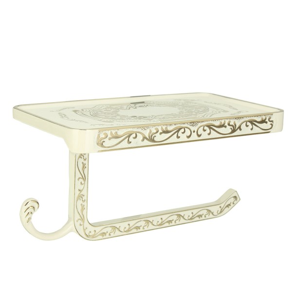 Roll Stand Wall Mounted 4 Colors Vintage Bathroom Toilet Paper Holder Tissue Wall Mounted   - Gold