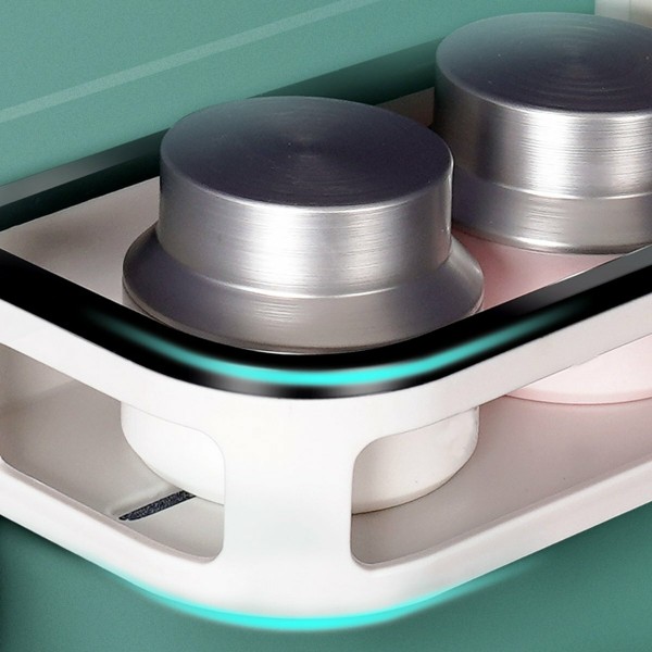 Drainable Wall Shelves High Capacity Storage Rack Bathroom Organizer Home Storage For Toilet Kitchen Bathroom - 1  Layer