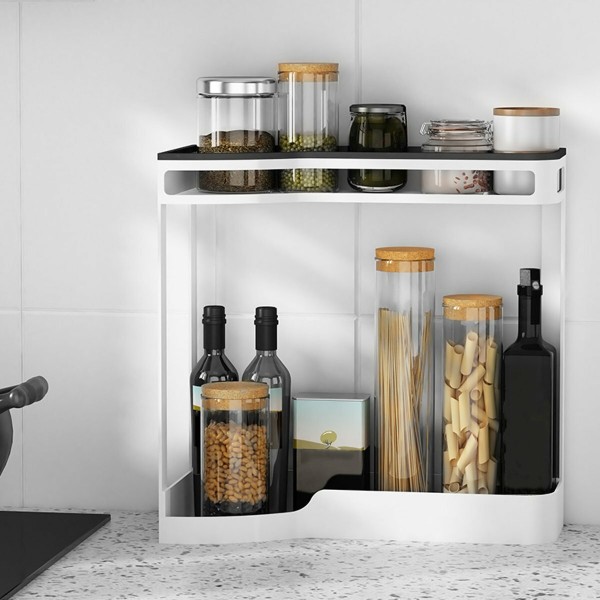 Drainable Wall Shelves High Capacity Storage Rack Bathroom Organizer Home Storage For Toilet Kitchen Bathroom - 1  Layer