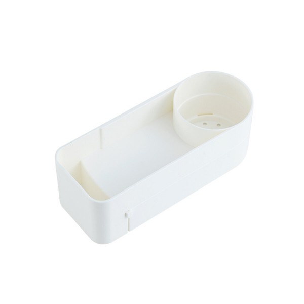  Non-perforated Rotatable Bathroom Organizer Wall Mounted Kitchen Storage Shelf Shower Shampoo Holder Storage Baskets For 