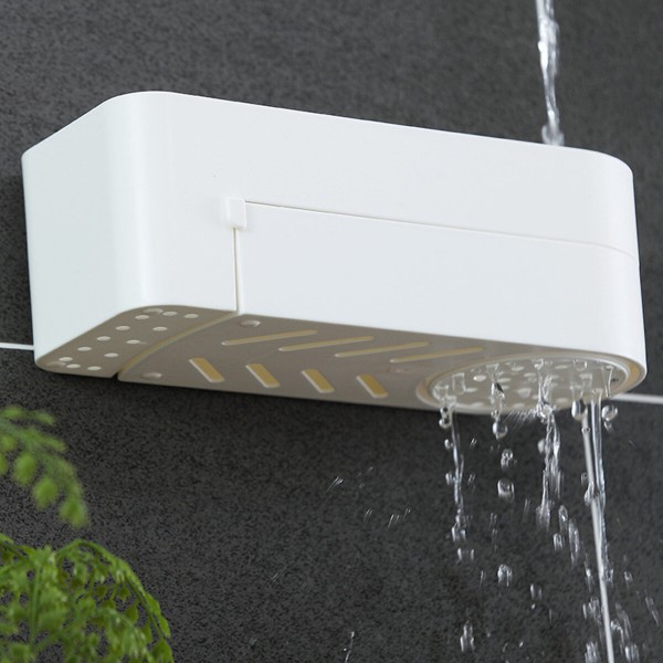  Non-perforated Rotatable Bathroom Organizer Wall Mounted Kitchen Storage Shelf Shower Shampoo Holder Storage Baskets For 