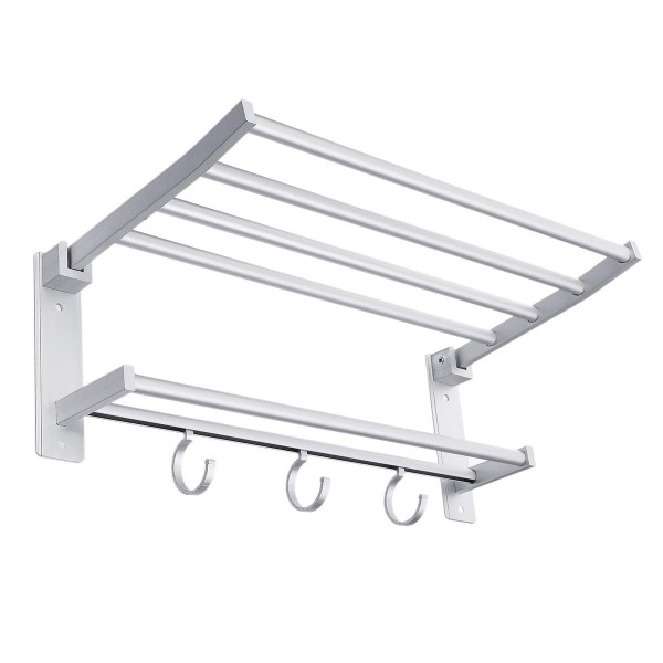 Towel Holder Aluminum Bath Kitchen Hanger Set Holder Bar Rail Towel Rack