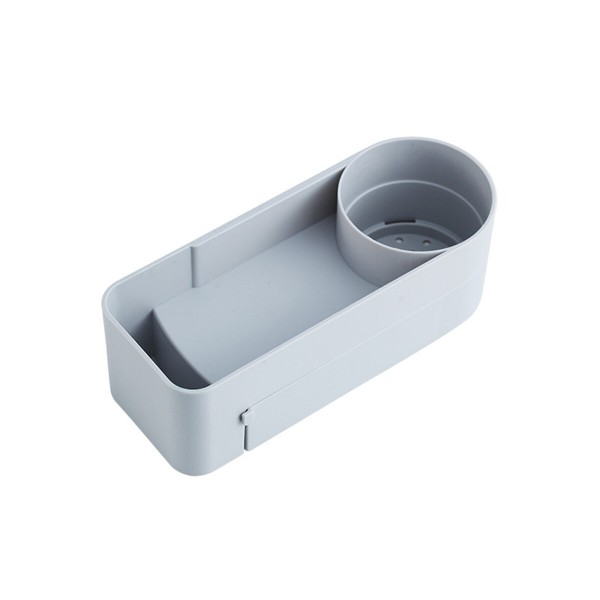  Non-perforated Rotatable Bathroom Organizer Wall Mounted Kitchen Storage Shelf Shower Shampoo Holder Storage Baskets For 