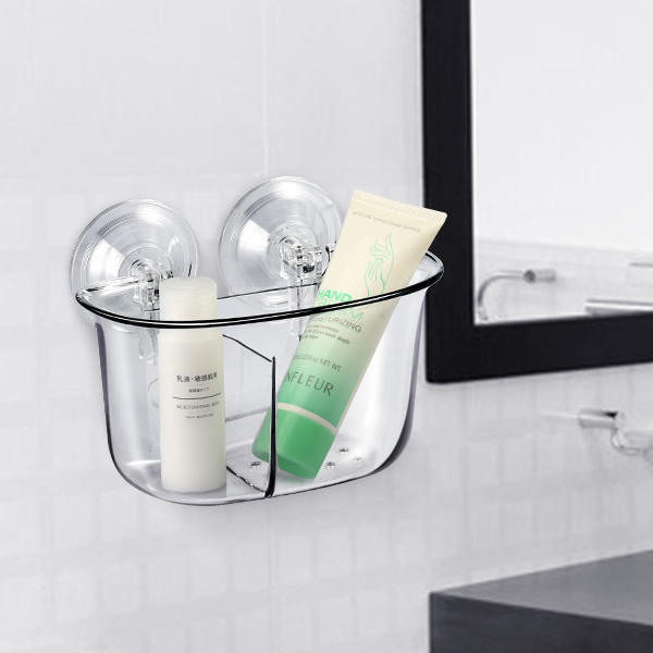KC-FT88 Double Strong Vacuum Suction Cup  Storage Box Rack Bathroom Shelf Wall Stand Rack