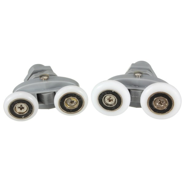 4PCS Twin Bottom Top Shower Door Rollers Pulleys Wheels Runner Slider 20mm Shower Faucet Accessories - 23mm