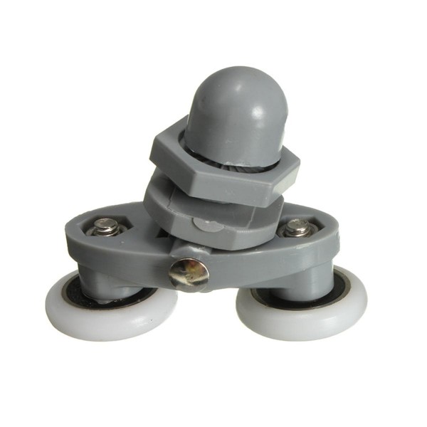 4PCS Twin Bottom Top Shower Door Rollers Pulleys Wheels Runner Slider 20mm Shower Faucet Accessories - 23mm