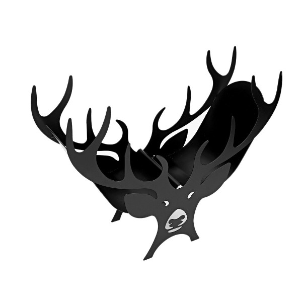 Black Cow Elk Sun Flower Toilet Roll Holder Paper Bathroom Free Standing Storage - #3