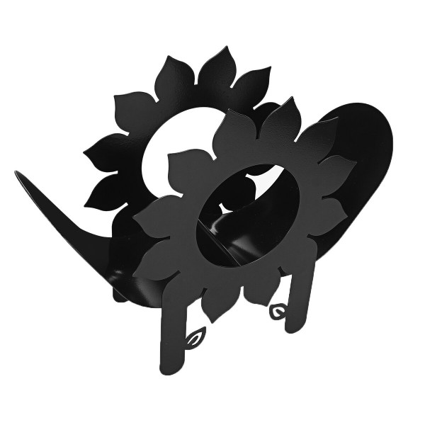 Black Cow Elk Sun Flower Toilet Roll Holder Paper Bathroom Free Standing Storage - #3