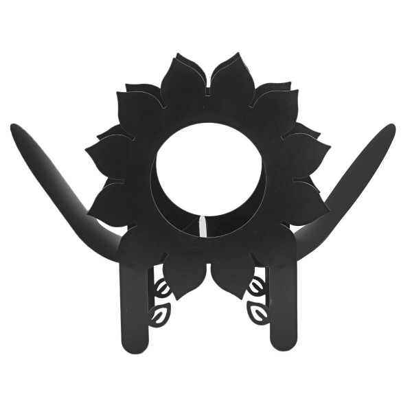 Black Cow Elk Sun Flower Toilet Roll Holder Paper Bathroom Free Standing Storage - #3