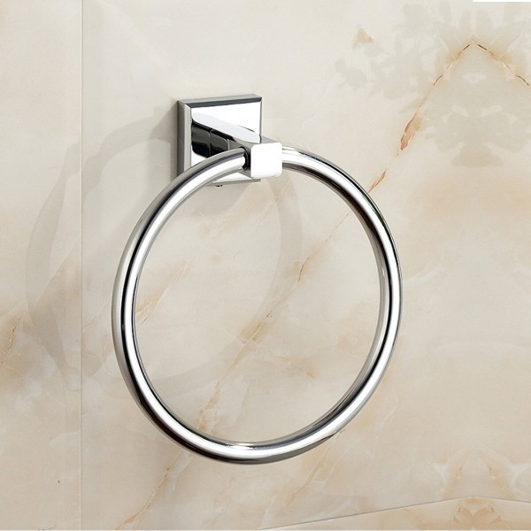 Stainless Steel Paper Tissue Holder Rack Hanger Towel Ring Wall Mounted Shelf - #1