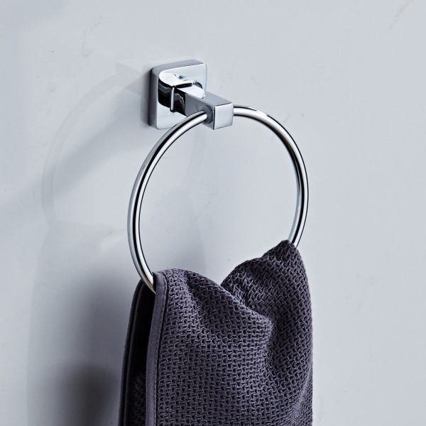 Stainless Steel Paper Tissue Holder Rack Hanger Towel Ring Wall Mounted Shelf - #1
