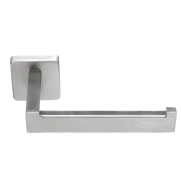 Stainless Steel Toilet Paper Holder Storage Shelf Wall Mounted Bathroom Rack - Light silver