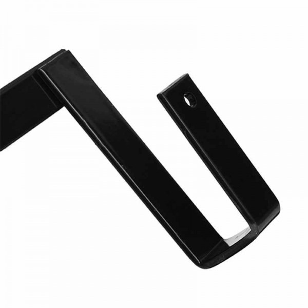 Stainless Steel Roll Paper Rack Restaurant Kitchen Cabinet Door Back Type Towel Cloth Rack Hanger  - Black