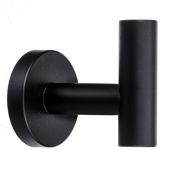 Wall Robe Hook Paper Holder Towel Rails Racks Single Bar Towel Holder - Silver