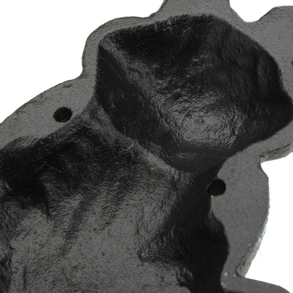 Rustic Industrial Tap Rings Rack Wrought Iron Vintage Round Hanging Black Metal Towel Holder Bathroom Kitchen Hanger 