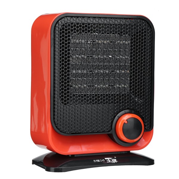 220V 1500W Electric Fan Heater Low-noise Adjustable Temperature Controller 3 Color to Choose - Orange