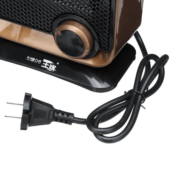 220V 1500W Electric Fan Heater Low-noise Adjustable Temperature Controller 3 Color to Choose - Orange