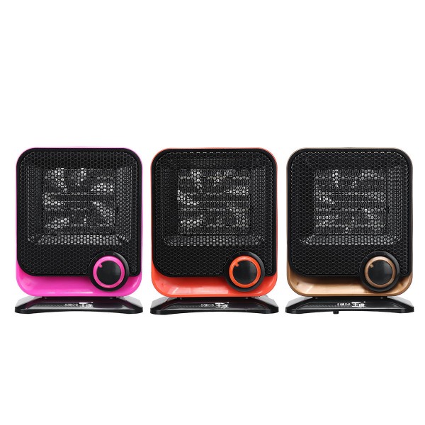 220V 1500W Electric Fan Heater Low-noise Adjustable Temperature Controller 3 Color to Choose - Orange