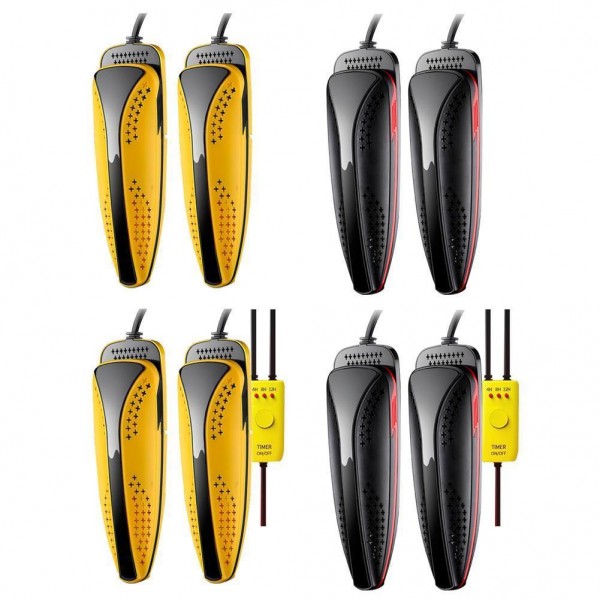 20W 110V/220V Electric Shoe Dryer Foot Protector Boot Odor Deodorant Shoes Drier Heater - Black 110V US Plug