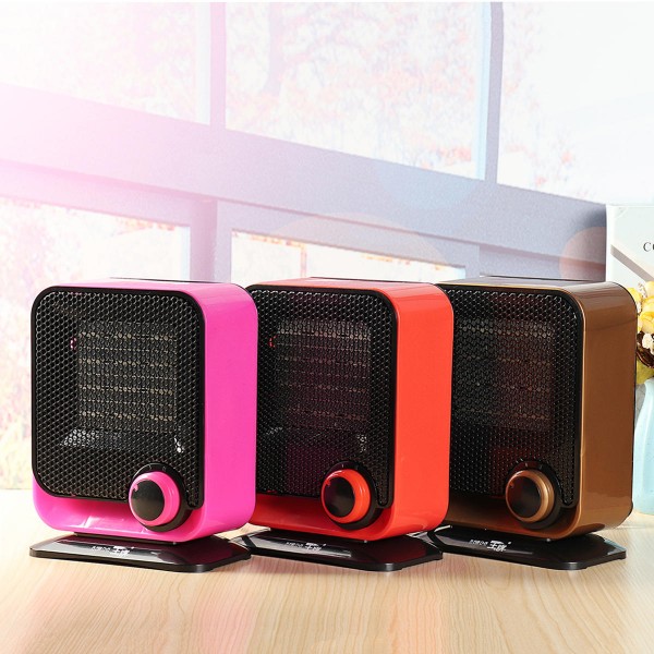 220V 1500W Electric Fan Heater Low-noise Adjustable Temperature Controller 3 Color to Choose - Orange