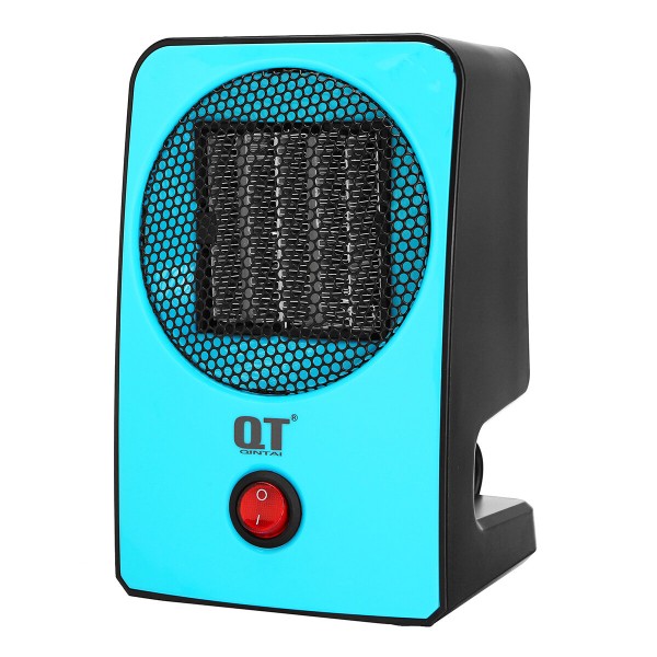 400W Portable Air Heater Fan Electric Home Bathroom Warmer Winter Heating Machine  - Blue