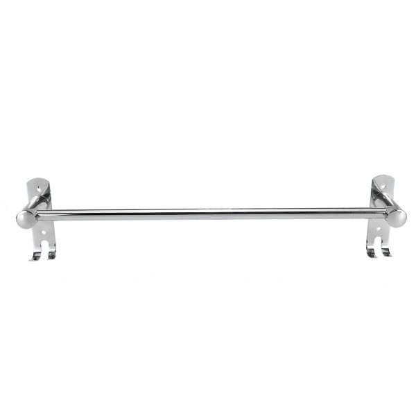 50cm Stainless Steel Bath Shelf Wall Mounted Towel Rail Rack Single Double Shelf for Bathroom Storage - single row