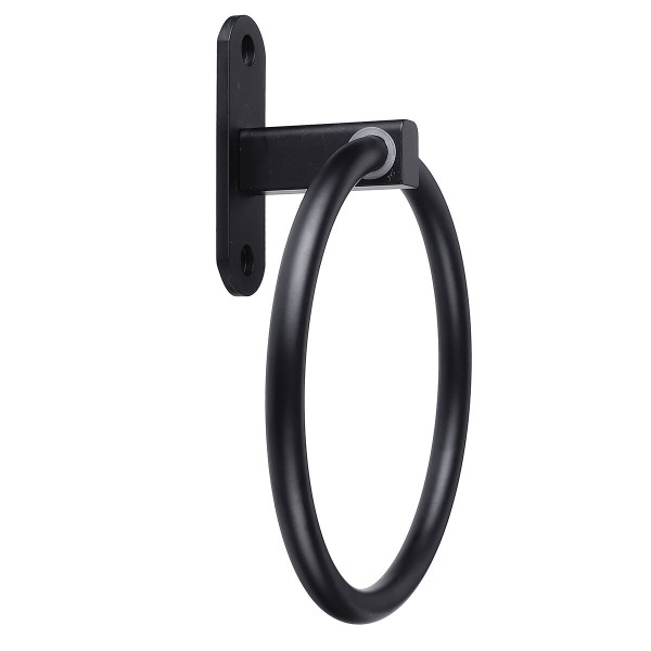 Space Aluminium Hand Round Towel Hanging Ring Wall Mounted Bathroom Rack Holder - #2