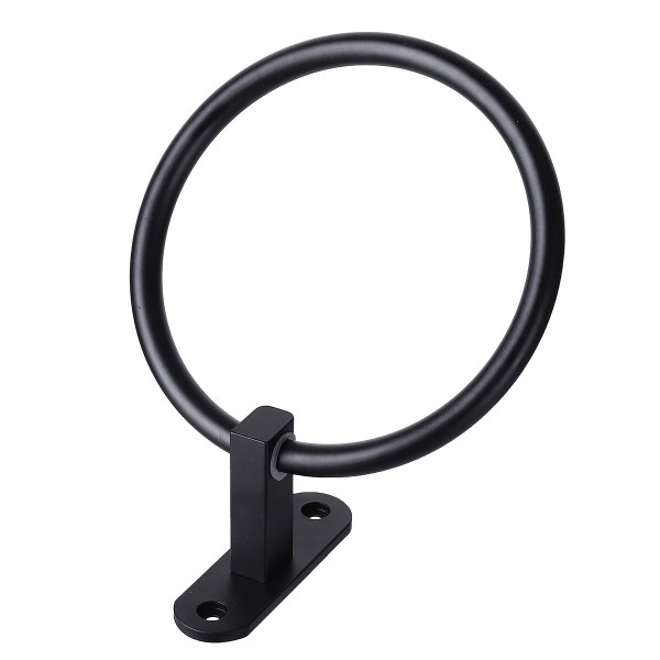 Space Aluminium Hand Round Towel Hanging Ring Wall Mounted Bathroom Rack Holder - #2