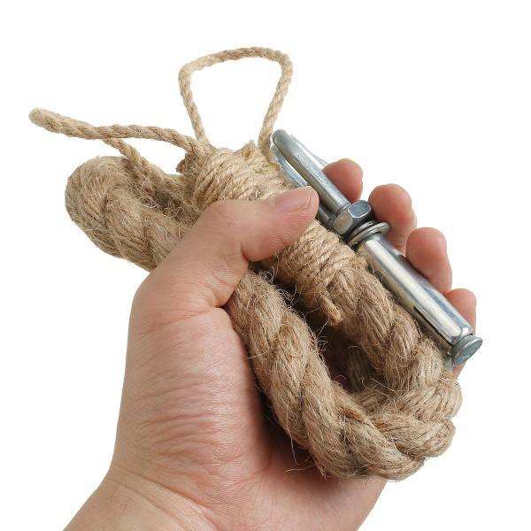 Industrial Towel Ring Holder Steampunk Hemp Rope Vintage Toilet Roll Tissue Holder 