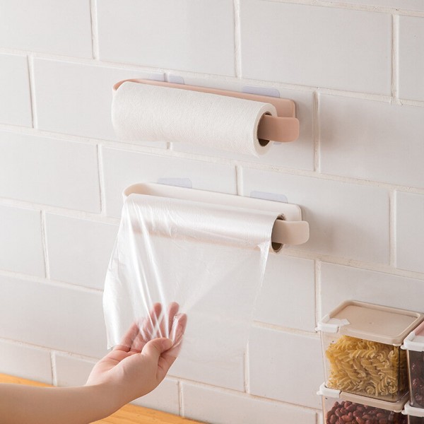 Towel Rack Towel Hanger Bath Towel Holder Wall Hanging Towel for Bathroom Shelf Storage Rack - White