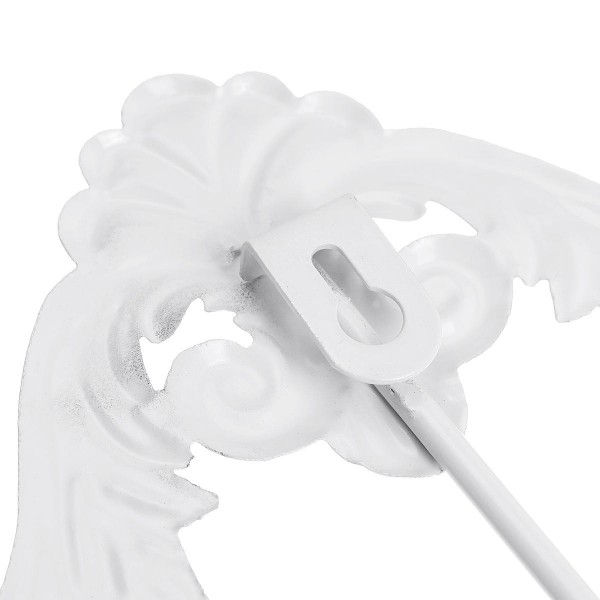 Stainless Steel Wall Mounted Bathroom Toilet Hand Towel Ring Holder - White