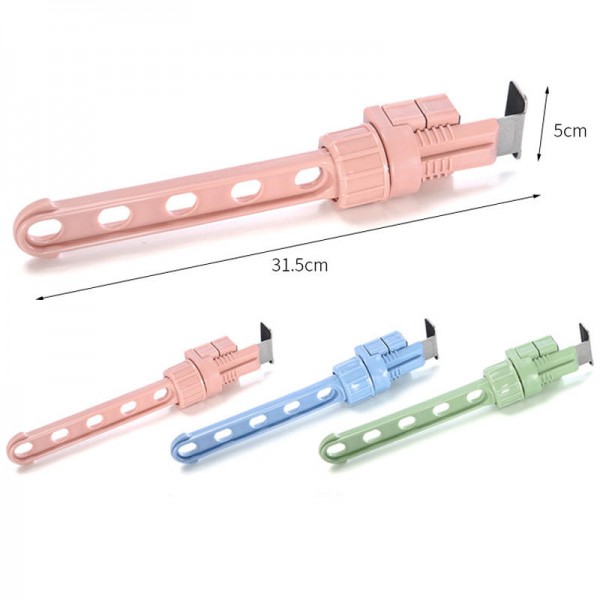 Creative Window Frame Cloth Hanger Rack Hang Holder 5 Hole Hanging Coat Storage Laundry Rack  - Pink