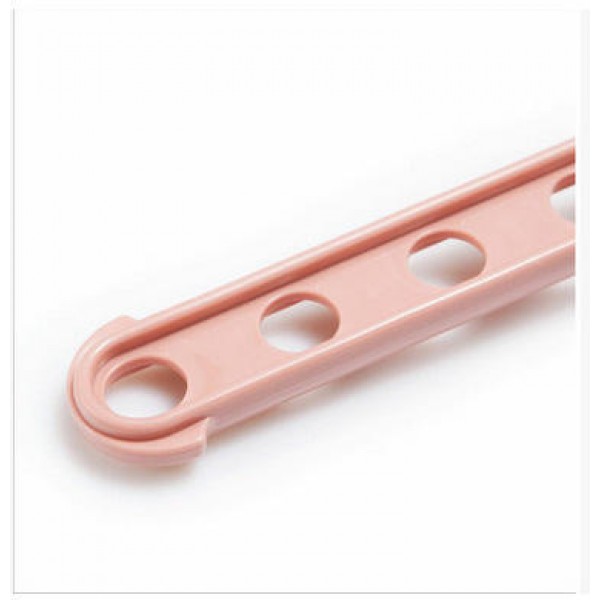 Creative Window Frame Cloth Hanger Rack Hang Holder 5 Hole Hanging Coat Storage Laundry Rack  - Pink