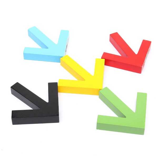 Arrow Shape Hook Clothes Rack Wall Mounted Hanger Home Decor - Green