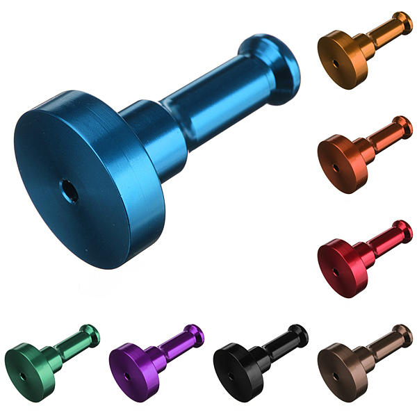 Space Aluminum Colored Single Hook Decorative Hanger - Purple