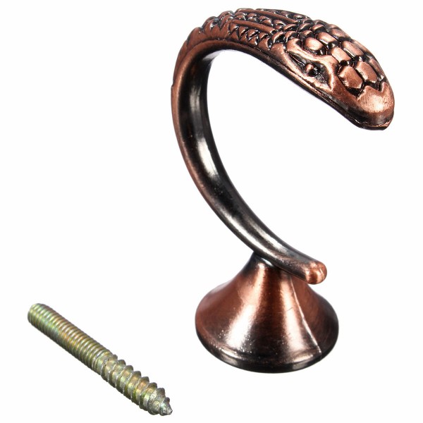 Bathroom Retro Zinc Alloy Wall Mounted Hooks Vintage Clothes Hanger - Golden