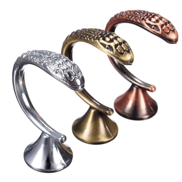 Bathroom Retro Zinc Alloy Wall Mounted Hooks Vintage Clothes Hanger - Golden