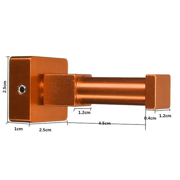 Multi-colors Space Alumimum Bathroom Towel Hook Clothes Hanger Holder - Green