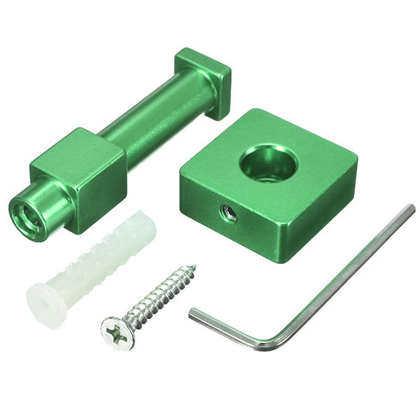 Multi-colors Space Alumimum Bathroom Towel Hook Clothes Hanger Holder - Green